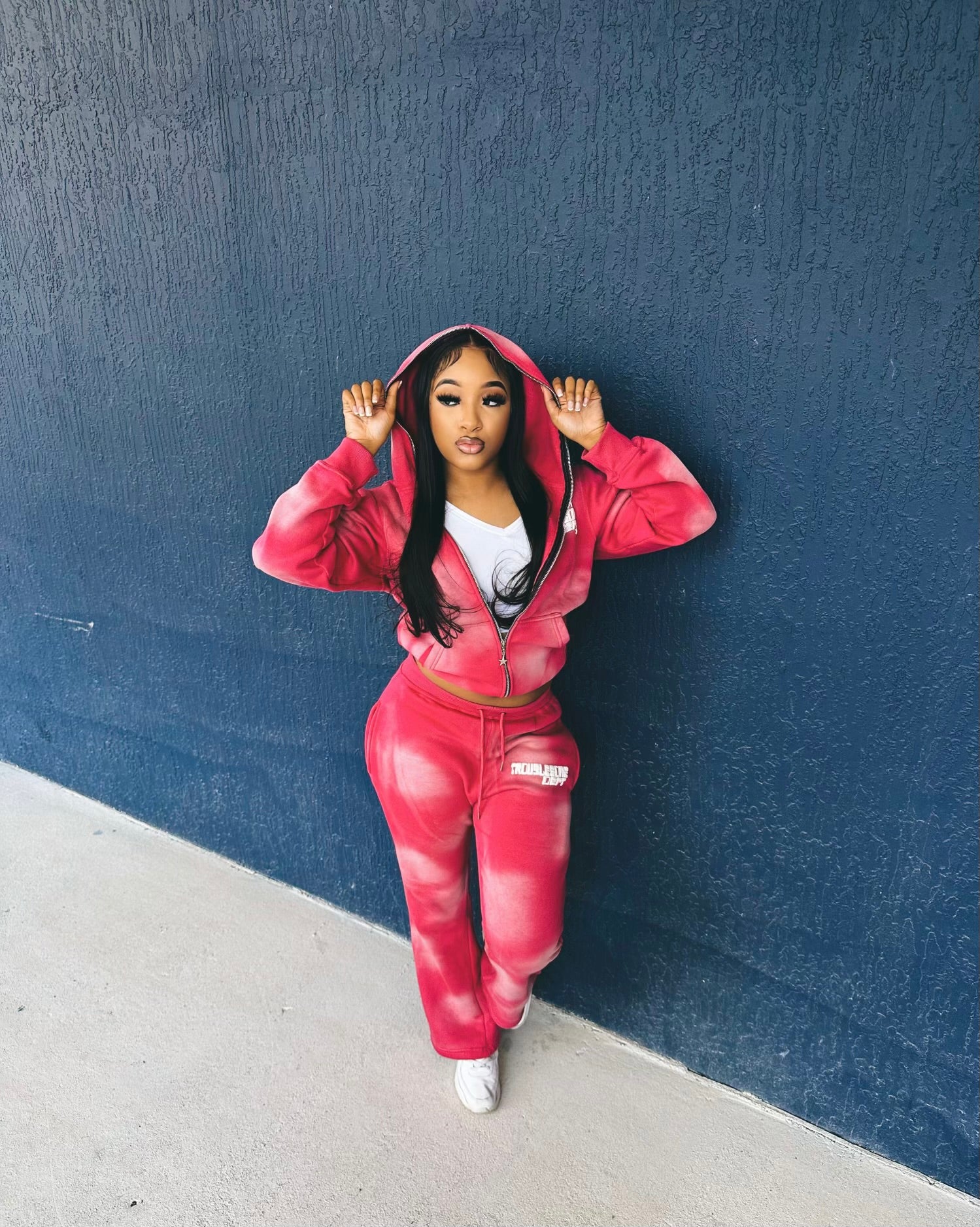 Pink Acid Washed Sets